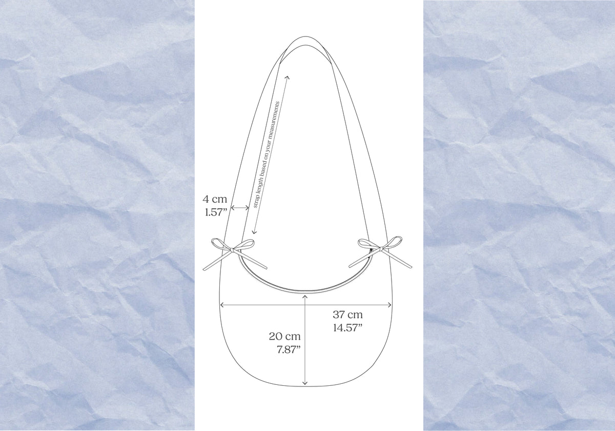 The Drawstring Crescent Bag | PDF Sewing Pattern + Video Tutorial | 2-in-1 Crossbody & Shoulder Bag